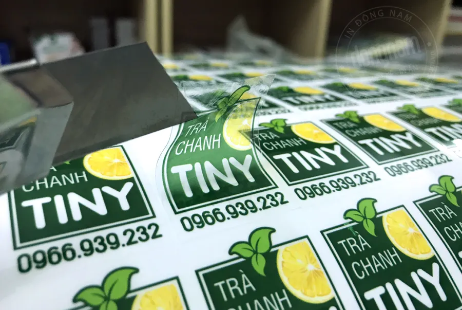 Mẫu decal trà chanh TINY Mẫu decal trà chanh TINY