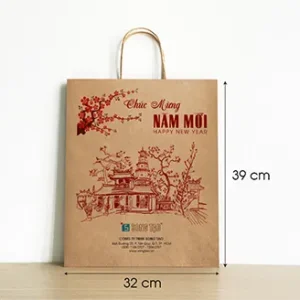 Mẫu in túi giấy đựng lịch tết