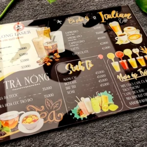 in menu nhựa