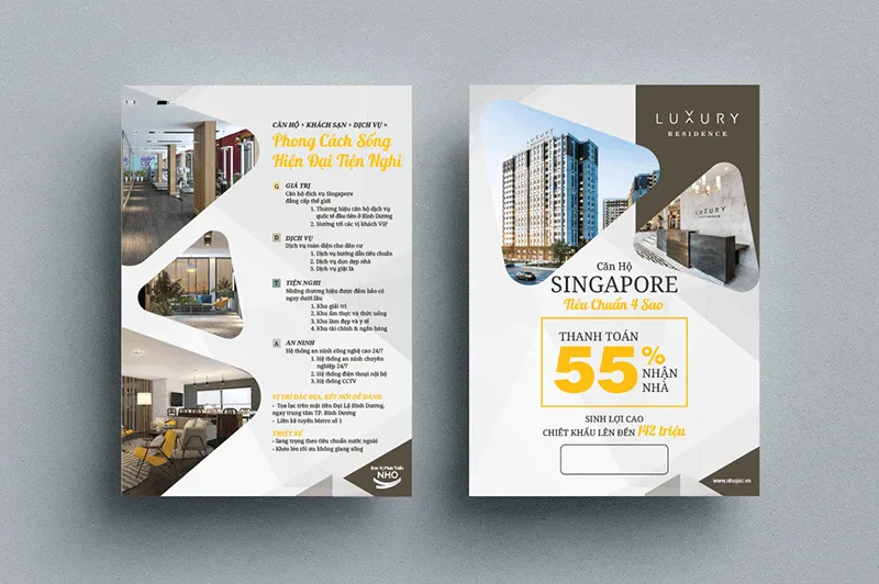 Mẫu tờ rơi quảng cáo bất động sản