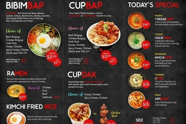 Menu ẩm thực cho nhà hàng Menu ẩm thực cho nhà hàng