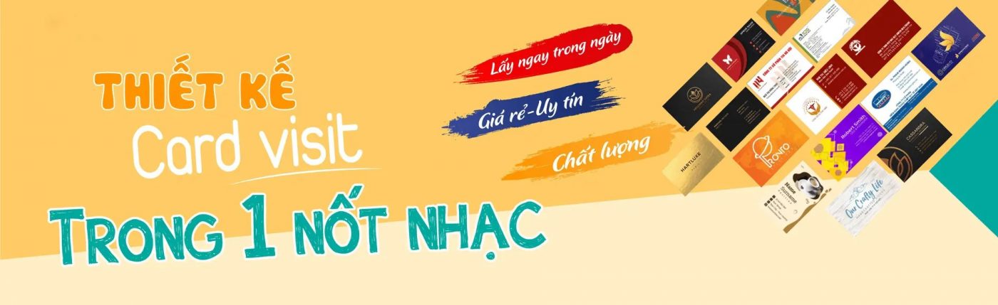 Thiết kế card visit trong 1 nốt nhạc