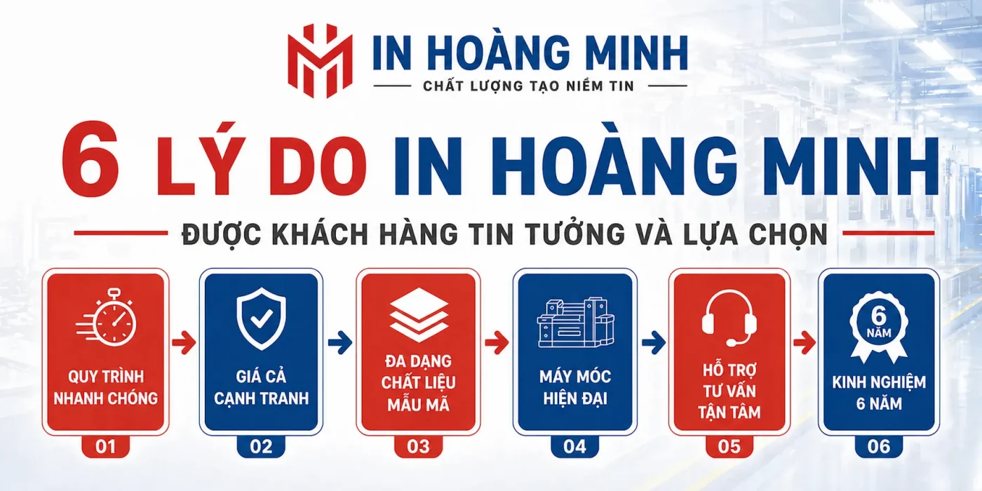6 lý do chọn in hoàng minh