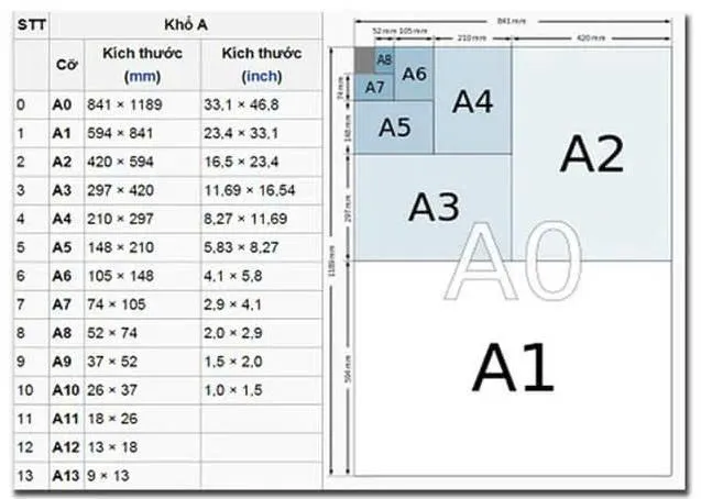 Kích thước in catalogue phổ biến hiện nay