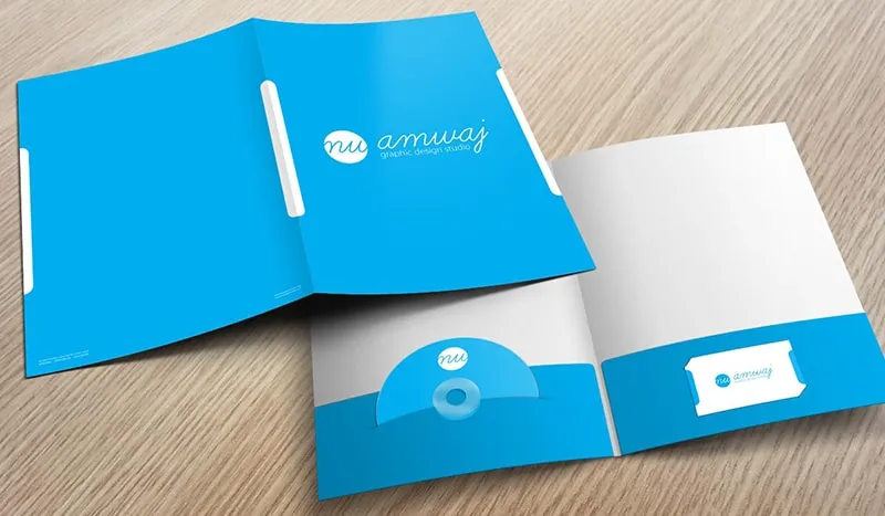 Mẫu in kẹp file bế cài card và đĩa CD